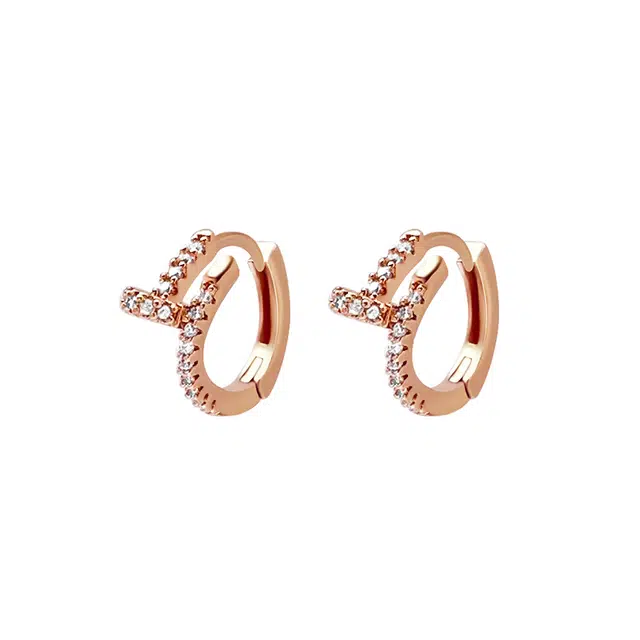 伊灿 轻奢高级优雅气质精致 氧化锆 耳环 女款