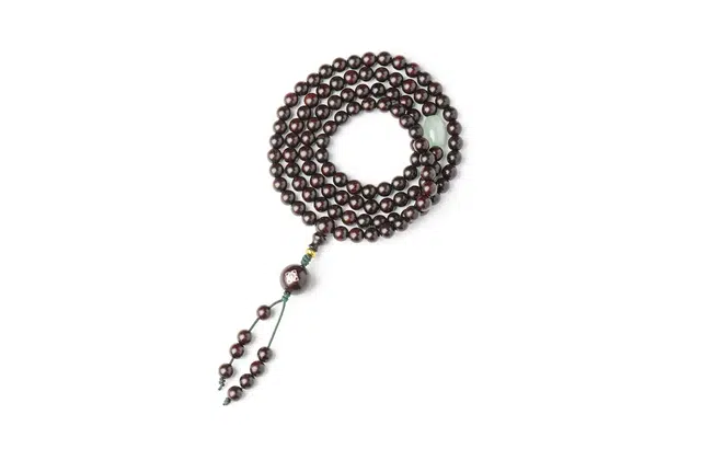 三檀小舍 国风国潮新中式 银丝镶嵌工艺 转运招财珠 紫檀 手串 男女同款情侣款 紫檀