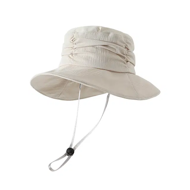 俞兆林 夏天轻薄防晒帽减龄户外出游遮阳休闲户外 涤纶 渔夫帽 女款