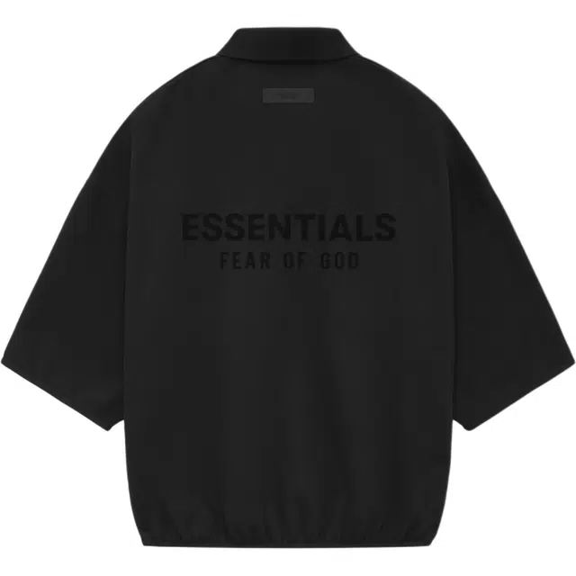 Fear of God Essentials SS24 34 Sleeve Pol Black Polo Black