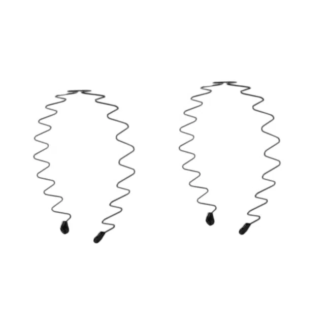 左欧 大波浪 黑色金属洗脸洗漱不勒头洗面不压头发女士 发箍 女款