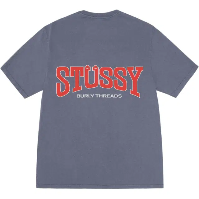 Stussy SS24 BURLY THREADS TEE PIGMENT DYED T