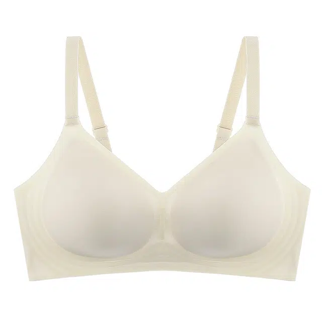 草本初色 纯色少女薄款学生胸罩小胸聚拢收副乳防下垂大胸显小薄款无痕夏季文胸 女款