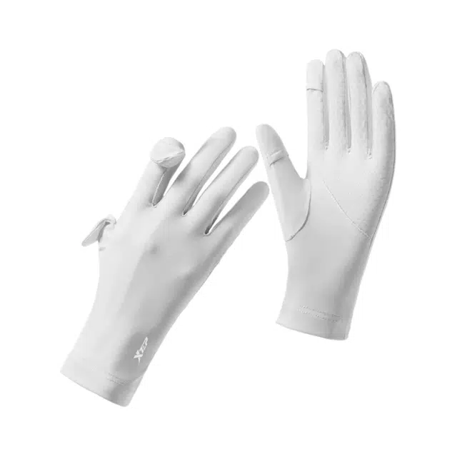 特步 户外骑行短款纯色自行车 手套 男女同款情侣款