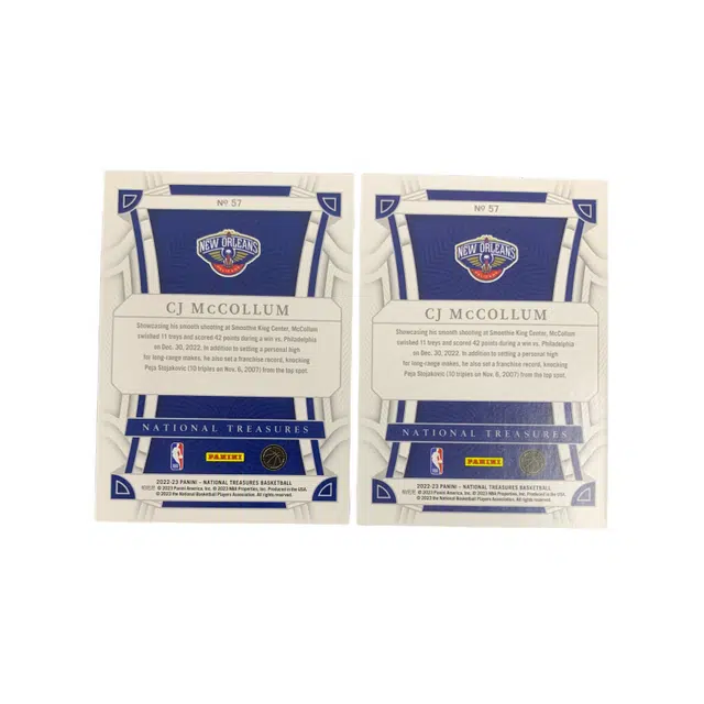 PANINI 2022-23 CJ8599base+3875 base