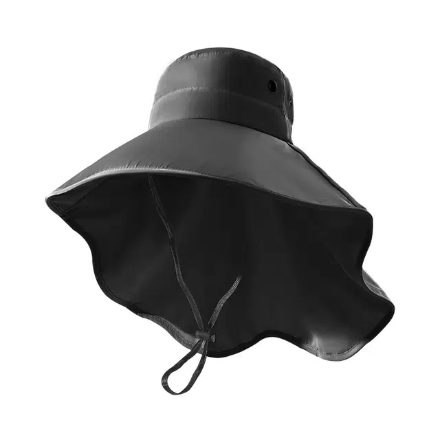 南极人 大帽檐遮阳帽遮脸防紫外线披肩护颈一体太阳帽户外登山海边出游 轻薄款 防晒帽 男女同款情侣款