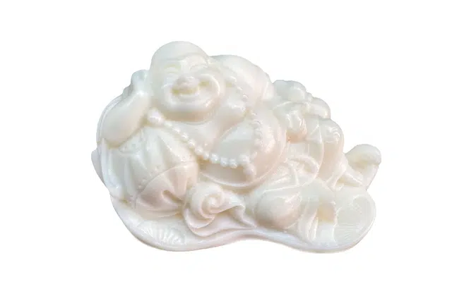 檀欣 国风新中式 卧佛悠闲弥勒  纳福平安 复古雕像工艺品 象牙果 其他菩提类摆件 男女同款情侣款 礼盒装