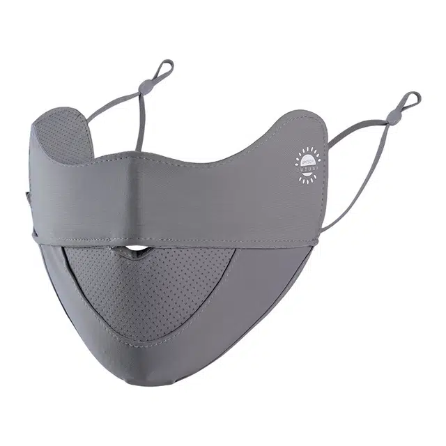 浪莎 防紫外线夏季黑色遮阳户外出游冰丝薄款透气护眼角 防晒面罩 女款