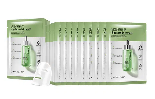 韩后 烟酰胺玻尿酸精华面膜 提亮补水