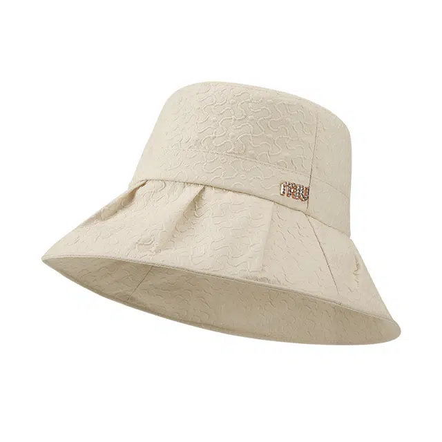 浪莎 户外出行太阳帽遮阳防晒防风盆帽大头围显脸小 聚酯纤维 渔夫帽 女款