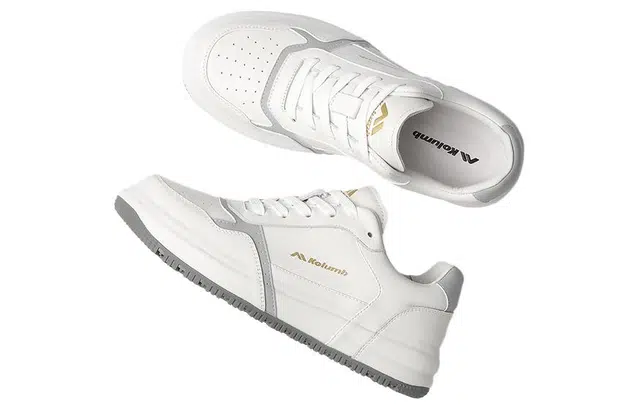 哥仑步 头层牛皮 简约百搭 时尚舒适 防滑透气 低帮 生活休闲鞋 男款