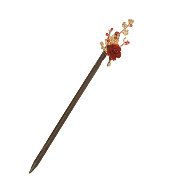 妖娆猫 新中式梅花发钗簪子女古风后脑勺发饰高级感网红结婚新娘头饰步摇盘发神器礼品女生 发簪 女款