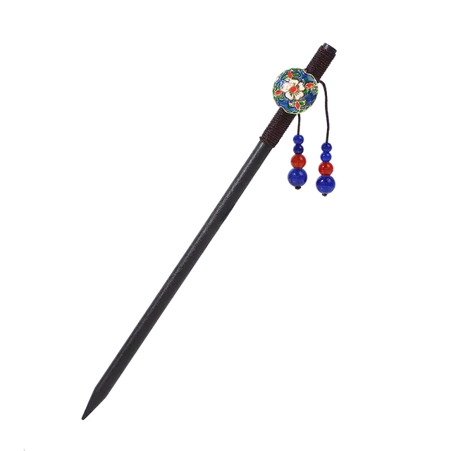 圣所 浮雕樱花流苏步摇新中式国风手工 木 发簪 女款