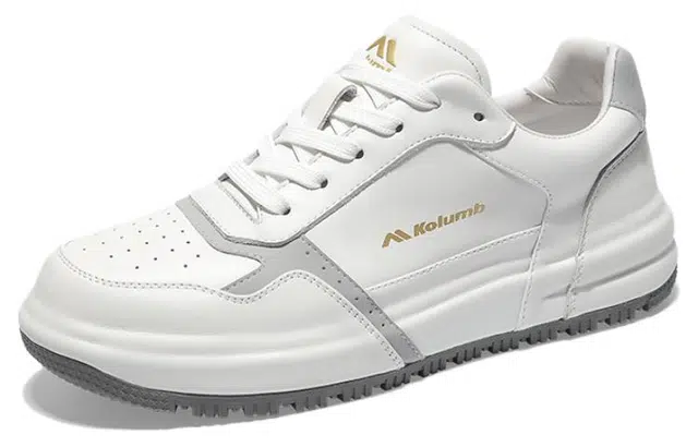 哥仑步 头层牛皮 简约百搭 时尚舒适 防滑透气 低帮 生活休闲鞋 男款