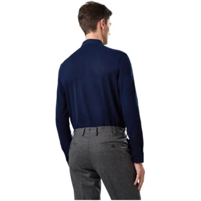 依文 商务纯色休闲长袖衬衫 男款