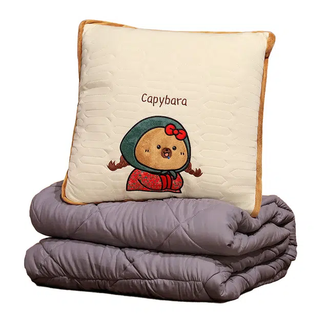 安之静雅 卡皮巴拉抱枕毯子 陪伴安撫 玩偶周边