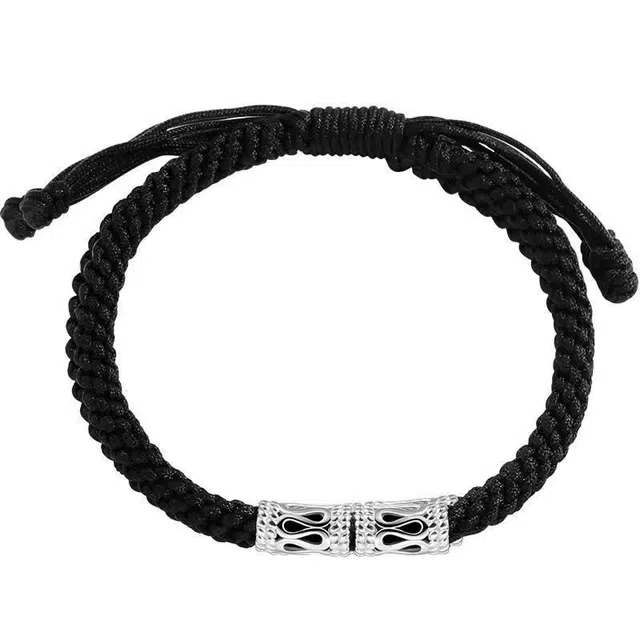 大唐国鼎 平安纹 小众轻奢文艺复古简约个性潮流小众设计高级感古风   合金 手链 男款