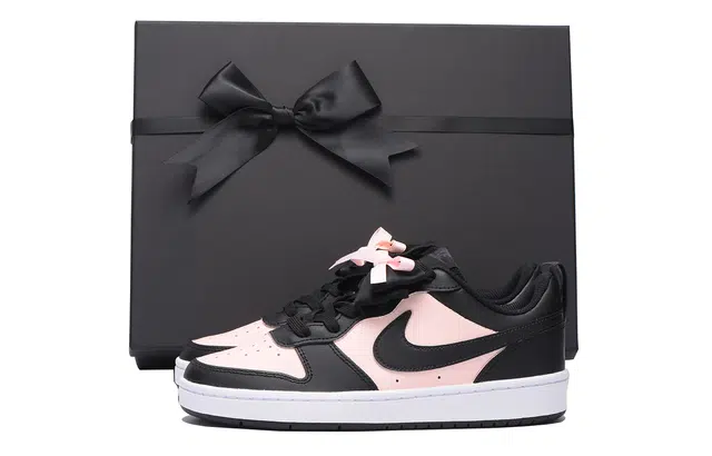 Nike Court Borough Low GS Black Pink