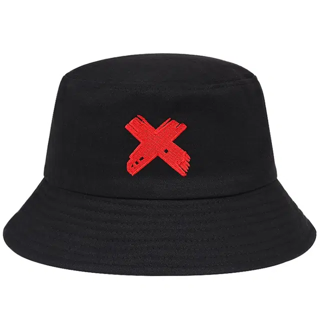 浪莎 夏季遮阳防晒个性刺绣复古 聚酯纤维 渔夫帽 男女同款情侣款