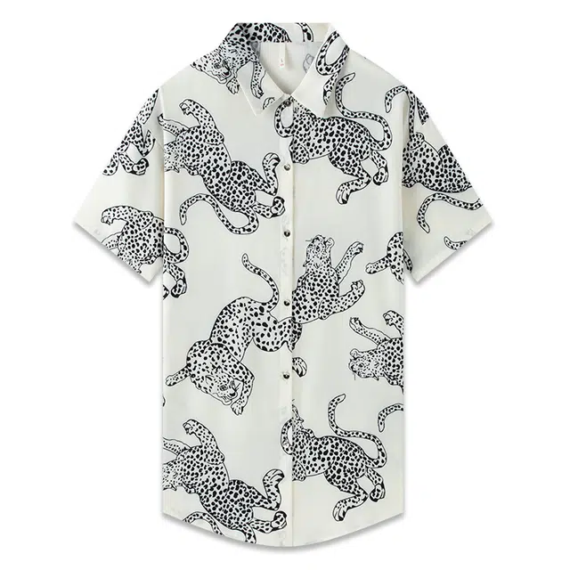 好福份 薄款冰丝睡衣裙宽松大码纯欲性感衬衫睡裙 女款 白色