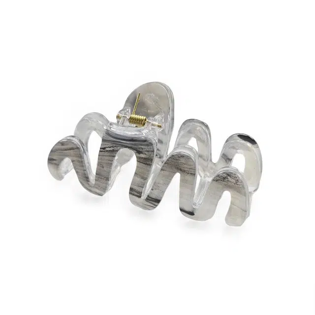 克兰茜 新中式水墨鲨鱼夹 气质高级感后脑勺抓夹 甜美温柔气质清冷感 发夹 女款 手提袋礼盒装