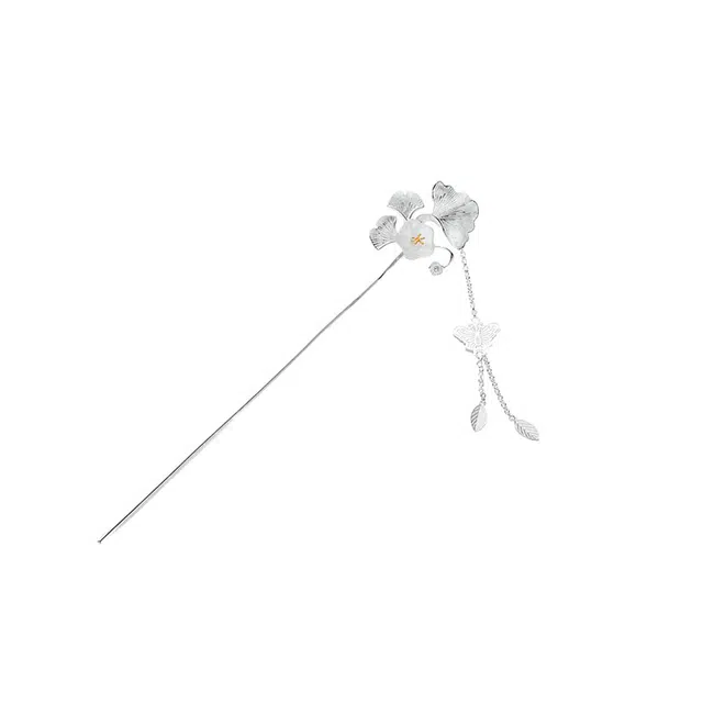 大唐国鼎 银杏叶 国潮复古新中式气质简约小众设计高级感 发簪 女款