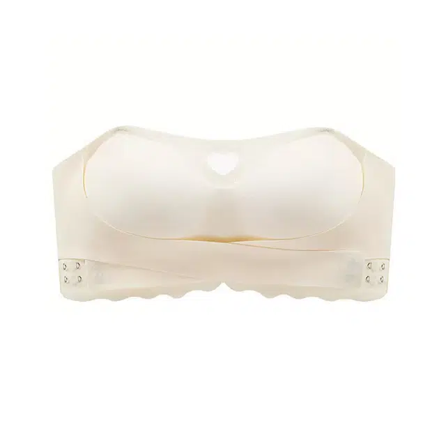 橡柠派 夏季 薄款没肩带内衣女防滑不掉聚拢防下垂收副乳小胸显大胸罩隐形无痕抹胸内衣文胸 女款