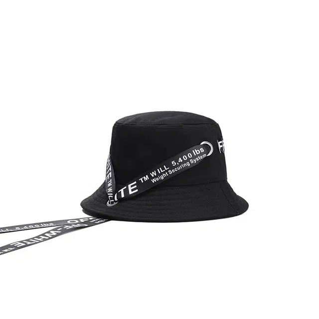 俞兆林 夏季百搭飘带个性潮流遮阳盆帽户外出游露营登山防晒帽子 薄款 渔夫帽 男女同款情侣款