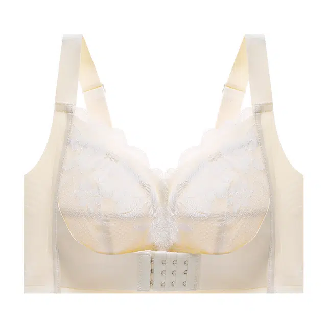 欧迪芬 前扣承托大胸显小侧收美背轻薄透气蕾丝文胸 女款