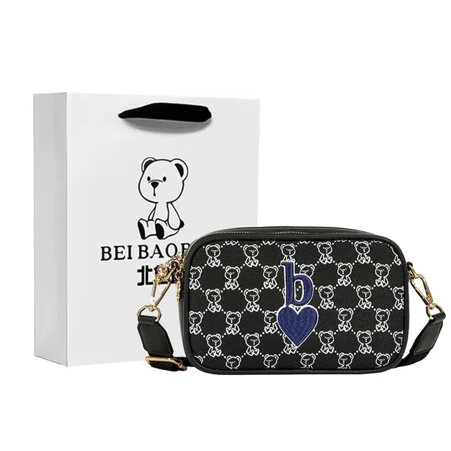 北包包 时尚简约休闲 布 单肩斜挎包 小号 女款 黑色/卡其色/蓝色/粉色