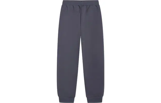 李宁儿童 字母中腰束脚宽松针织运动裤 儿童款 绅士灰