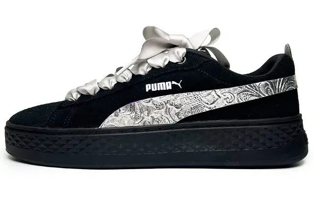 PUMA Smash Platform Black Silver