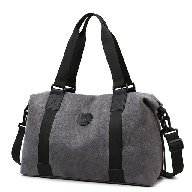 行途 休闲潮通勤百搭绒布大容量上课旅行通勤斜挎健身包旅行包 男女同款情侣款 多色