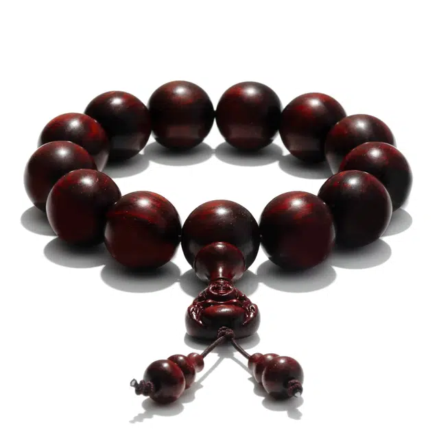 钵提 复古佛珠文玩 国潮多星级珠串配饰 檀木 木作手串 男女同款情侣款 紫檀 礼盒装