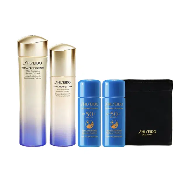 资生堂 悦薇滋润水乳蓝胖子 组合 紧致保湿防晒防紫外线补水滋润型晒后修复