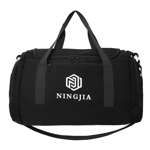 行途 大容量韩版简约 尼龙 旅行包 大号 男女同款情侣款 黑色/桔色/米白色/卡其色/绿色