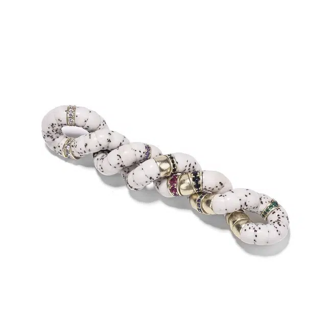 玉临门 国风原白大肠满钻 星月菩提 手串 男女同款情侣款