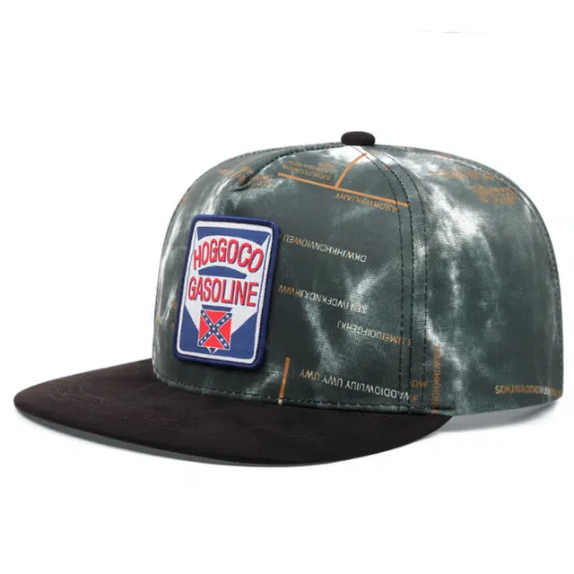 浪莎 街头涂鸦个性刺绣图案 高街潮搭平檐嘻哈街舞帽 聚酯纤维 棒球帽 男女同款情侣款