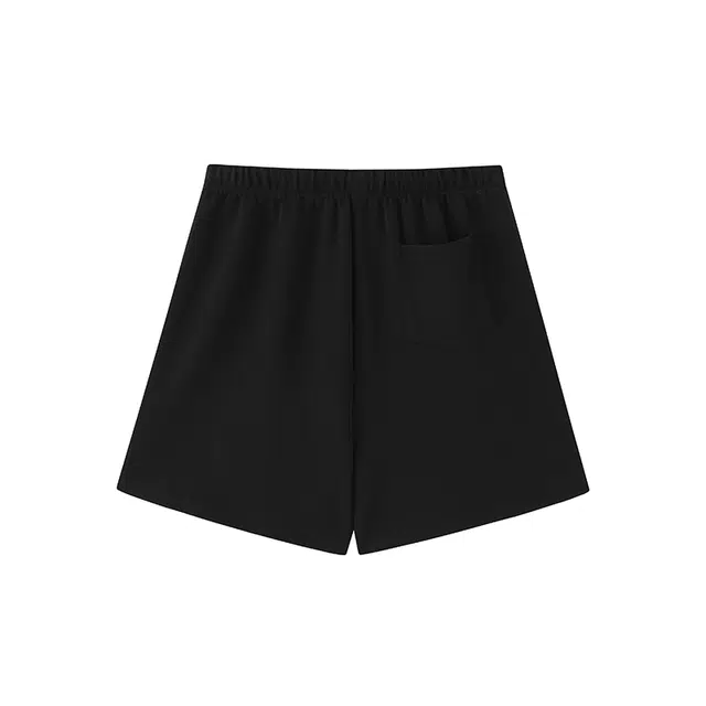 周淼 系带纯色高腰休闲短裤 女款