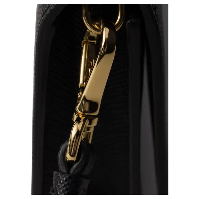 Prada Mini Leather Shoulder Bag Black