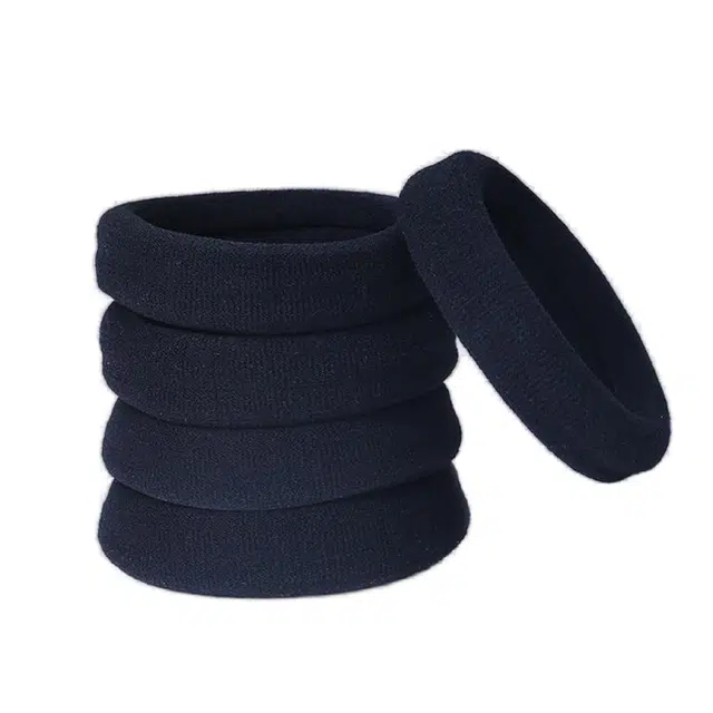 左欧 扎高马尾黑 高弹力耐用 发圈 女款