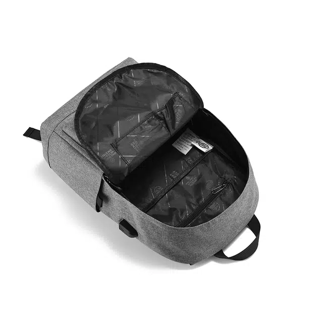 木村耀司 休闲运动简约百搭大容量通勤潮流多功能旅游运动多口袋 牛津纺 电脑包旅行包书背包双肩包 常规 男款 黑色/灰色