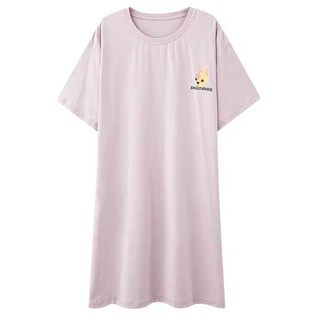 帕兰朵 薄款可爱外穿短袖睡裙 女款
