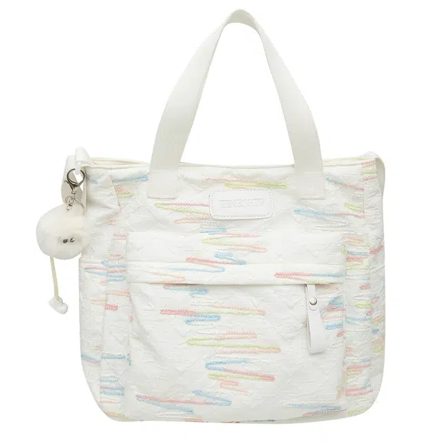 轩玺 校园简约百搭可爱风 牛津布 学生书包背包双肩包旅行包 大号 女款 黑色