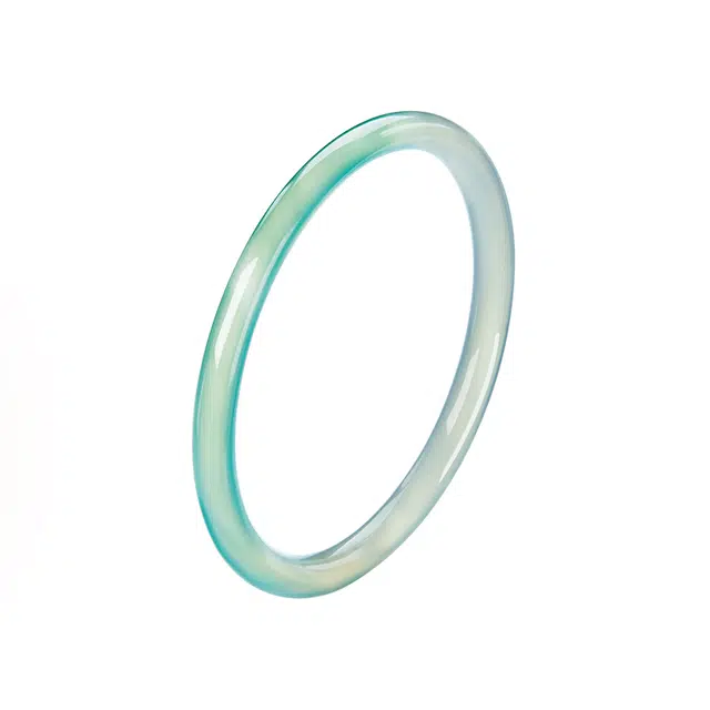 迷颂玛 新中式清冷风渐变 手镯 国潮复古中式轻奢高级感首饰 玉髓 玉石手镯 女款