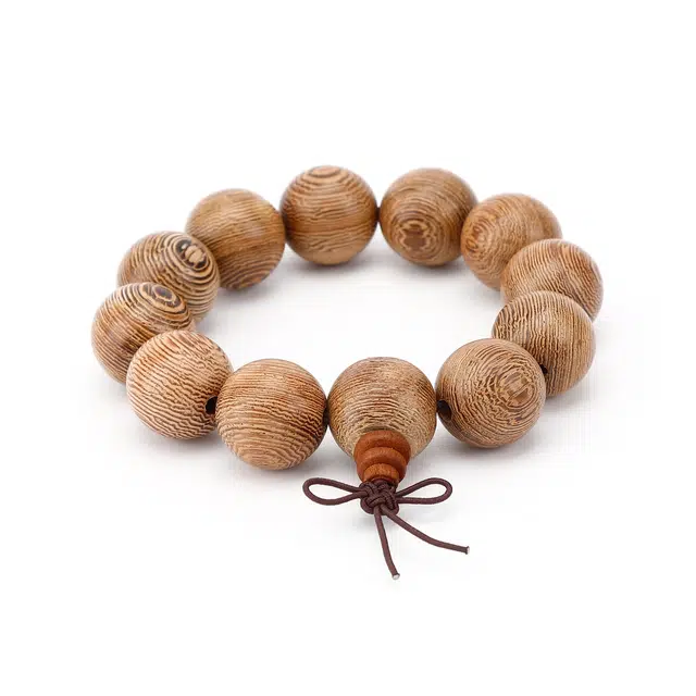 天纵 国风国潮文玩佛珠念珠龙鳞纹相思木法喜寺招财转运 高油高密 鸡翅木 木作手串 男女同款情侣款 老红木