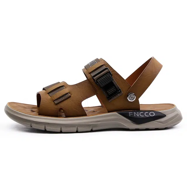 圣大骑士 超纤皮 经典百搭 沙滩凉鞋 男款