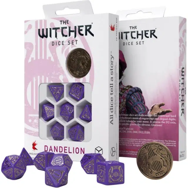 The Witcher Dice Set. Dandelion - Viscount de Lettenhove