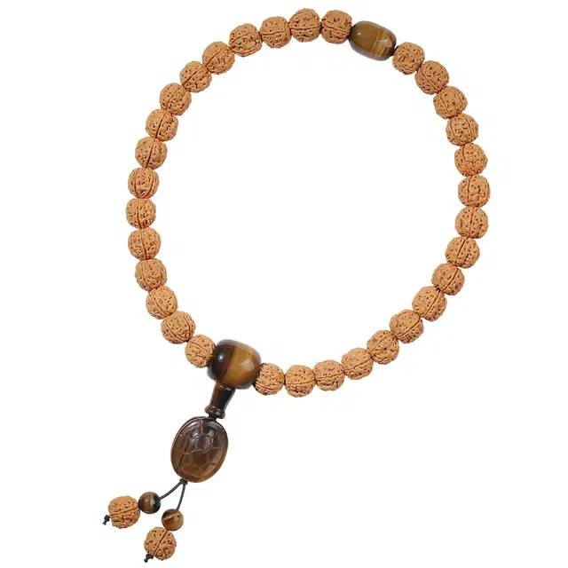 月印百川 富甲天下雕刻龟壳文玩 新中式国潮转运佛珠手把件 小众设计感手饰 金刚菩提 手串 男女同款情侣款 礼盒装