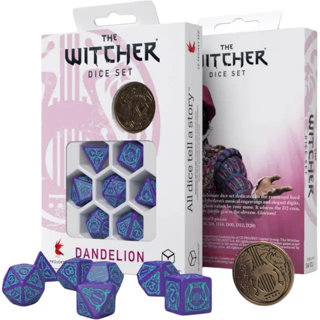 The Witcher Dice Set. Dandelion - Half a Century of Poetry